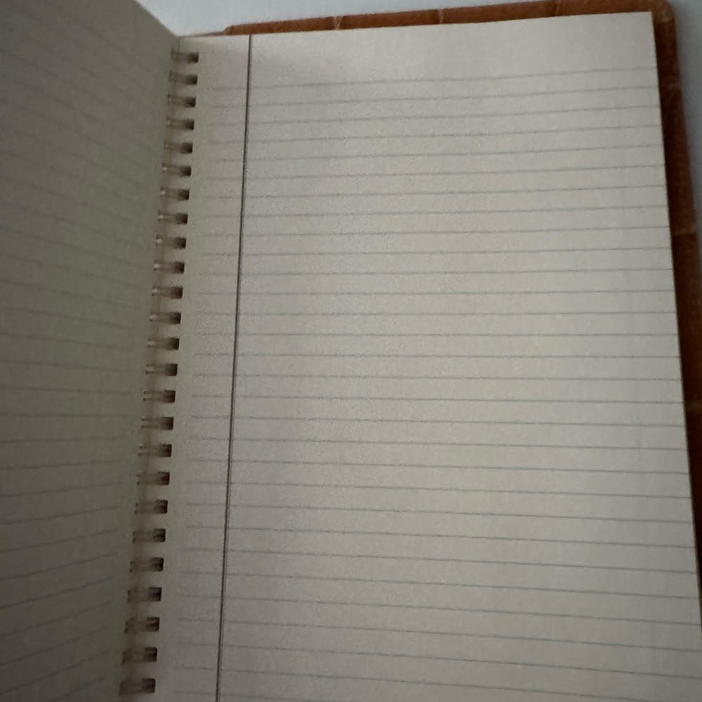 Tan Leather Crocodile Pattern notebook - image 4